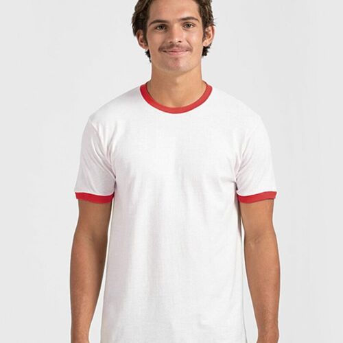 Unisex Fine Jersey Ringer T-Shirt Thumbnail