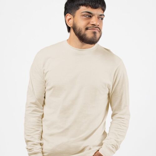 Unisex Fine Jersey Long Sleeve T-Shirt Thumbnail