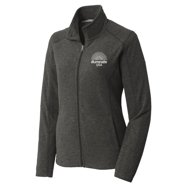 Illuminate USA - Ladies Heather Microfleece Jacket Thumbnail