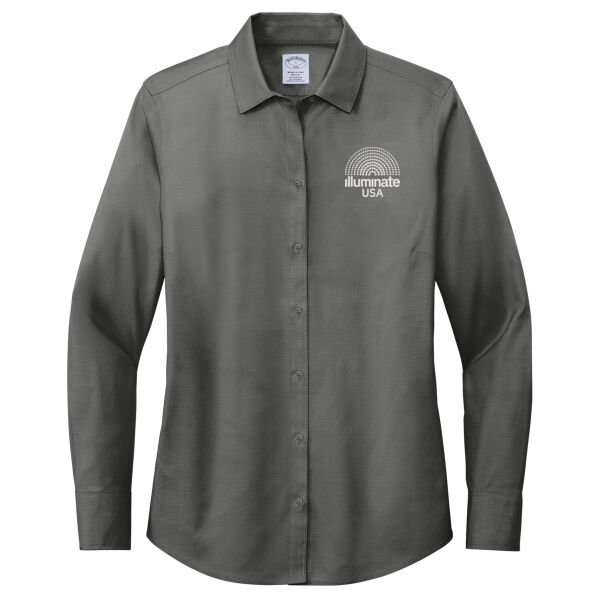Illuminate USA - Women's Wrinkle Free Stretch Pinpoint Shirt Thumbnail