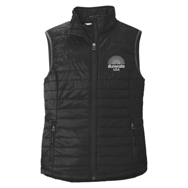 Illuminate USA - Women's Packable Puffy Vest Thumbnail