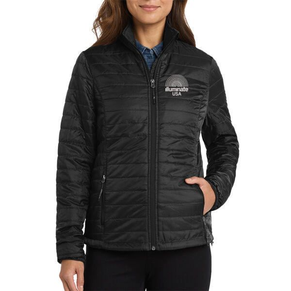 Illuminate USA - Women's Packable Puffy Jacket Thumbnail