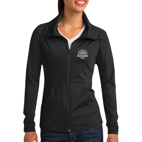 Illuminate USA - Women's Sport Wick ® Stretch Full Zip Jacket Thumbnail