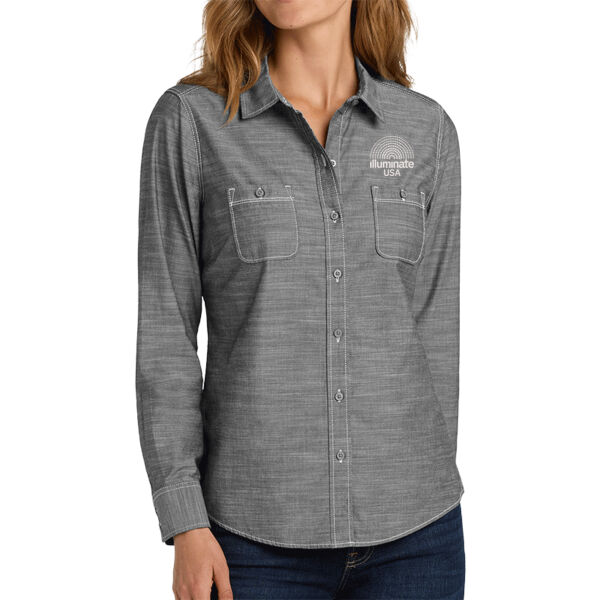 Illuminate USA - Women's Slub Chambray Shirt Thumbnail
