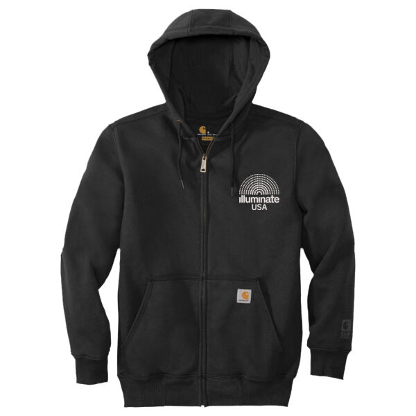 Illuminate USA - Rain Defender ® Paxton Heavyweight Hooded Zip Front Sweatshirt Thumbnail