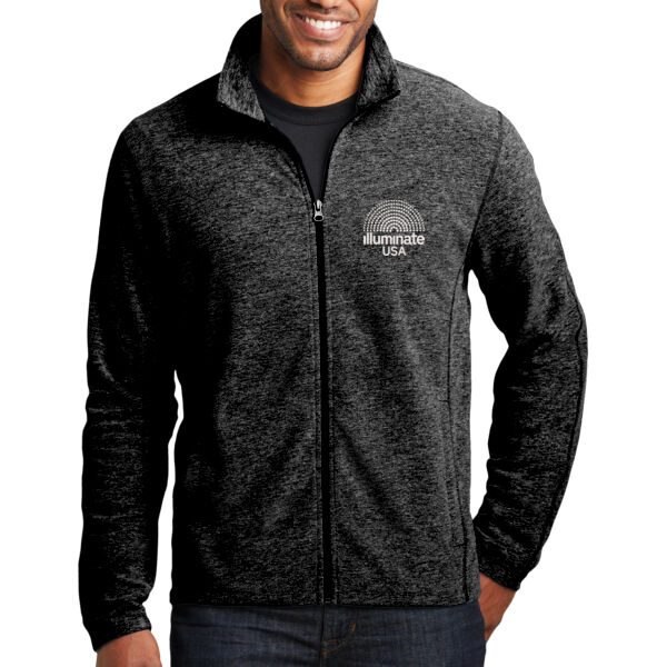Illuminate USA - Adult Heather Microfleece Jacket Thumbnail