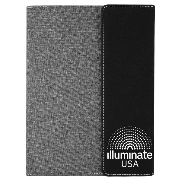 Illuminate USA - 7" x 9" Leatherette Portfolio with Notepad Thumbnail