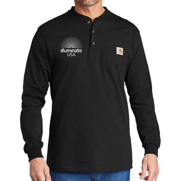 Illuminate USA - Long Sleeve Henley T Shirt Thumbnail