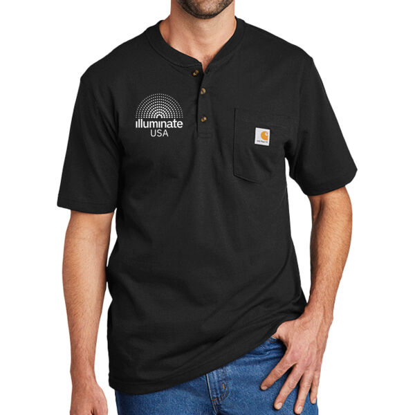 Illuminate USA - Short Sleeve Henley T Shirt Thumbnail