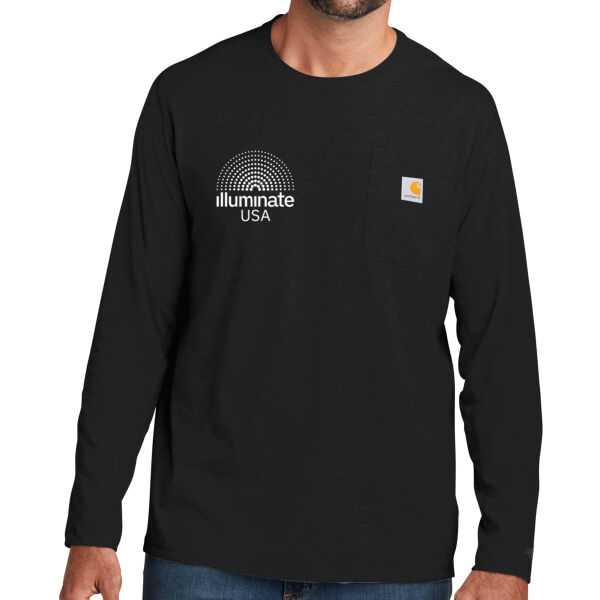 Illuminate USA - Force ® Long Sleeve Pocket T Shirt Thumbnail