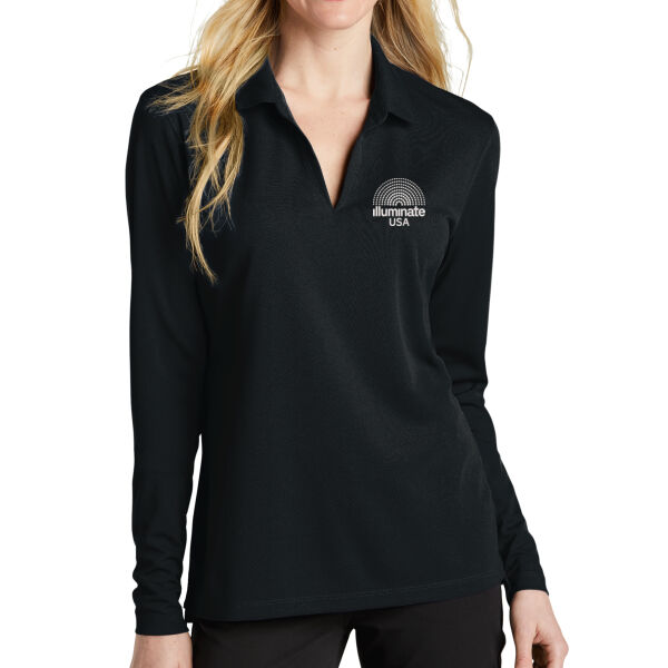 Illuminate USA - Women's Dri FIT Micro Pique 2.0 Long Sleeve Polo Thumbnail