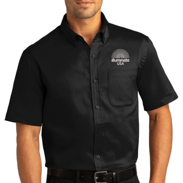 Illuminate USA - Short Sleeve SuperPro React Twill Shirt Thumbnail