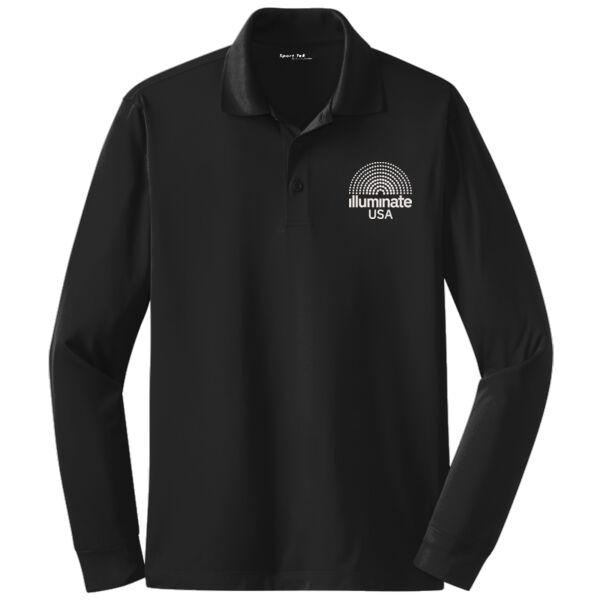 Illuminate USA - Long Sleeve Micropique Sport Wick ® Polo Thumbnail