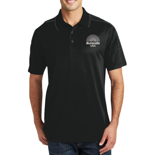 Illuminate USA - Micropique Sport Wick ® Piped Polo Thumbnail
