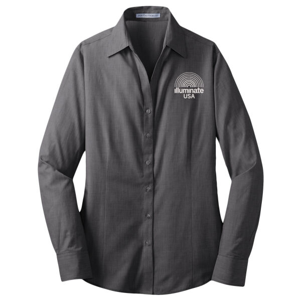 Illuminate USA - Women's Crosshatch Easy Care Shirt Thumbnail