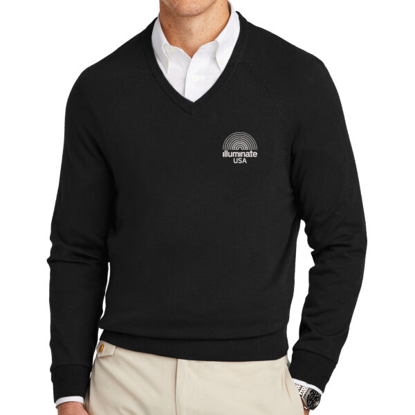 Illuminate USA - Cotton Stretch V Neck Sweater Thumbnail