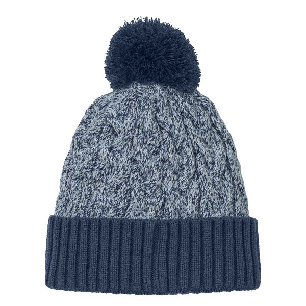 Illuminate USA - Marled Knit Pom Beanie Thumbnail