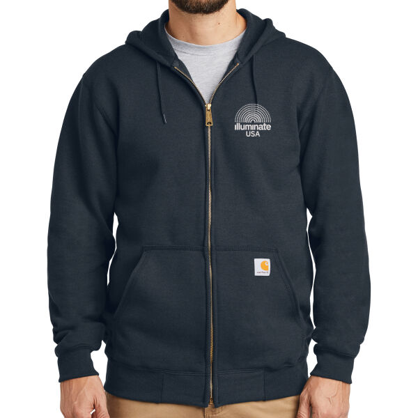 Illuminate USA - Midweight Hooded Zip Front Sweatshirt Thumbnail