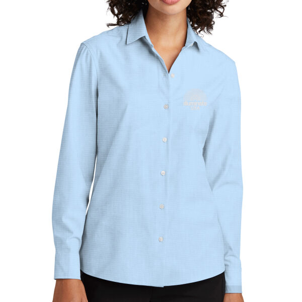 Illuminate USA - Women's Long Sleeve Stretch Woven Shirt Thumbnail