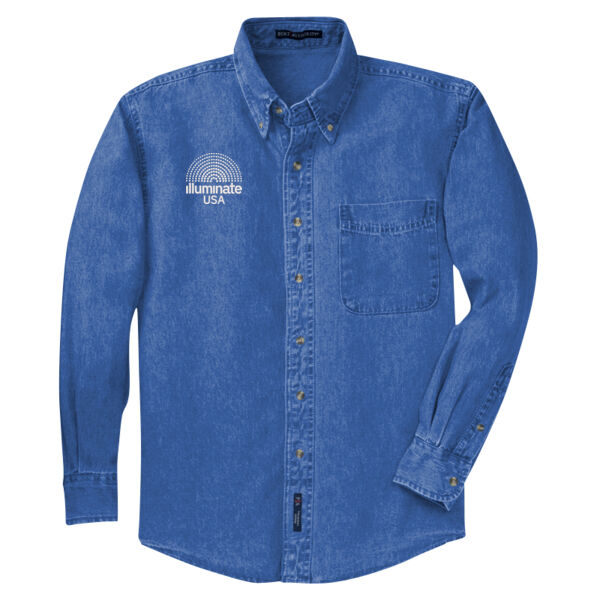 Illuminate USA - Long Sleeve Denim Shirt Thumbnail