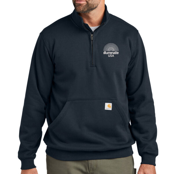 Illuminate USA - Midweight 1/4 Zip Mock Neck Sweatshirt Thumbnail