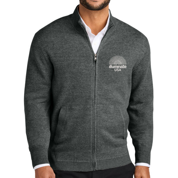 Illuminate USA - Easy Care Full Zip Sweater Thumbnail