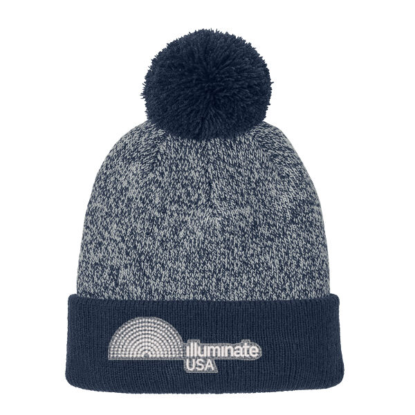 Illuminate USA - Halftime Heather Pom Beanie Thumbnail