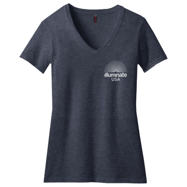 Illuminate USA - Women's Perfect Blend ® CVC V Neck Tee Thumbnail