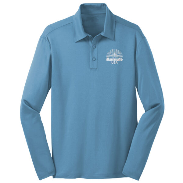 Illuminate USA - Silk Touch Performance Long Sleeve Polo Thumbnail