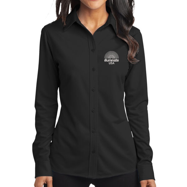 Illuminate USA - Women's Dimension Knit Dress Shirt Thumbnail
