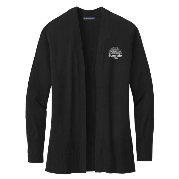 Illuminate USA - Women's Cotton Stretch Long Cardigan Sweater Thumbnail