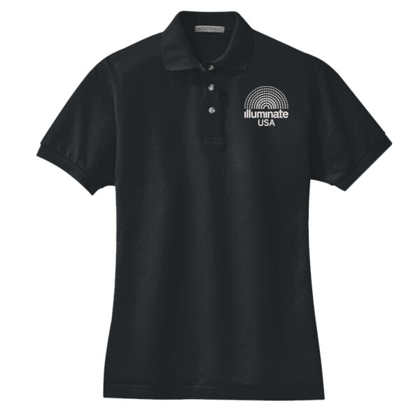 Illuminate USA - Ladies Heavyweight Cotton Pique Polo Thumbnail